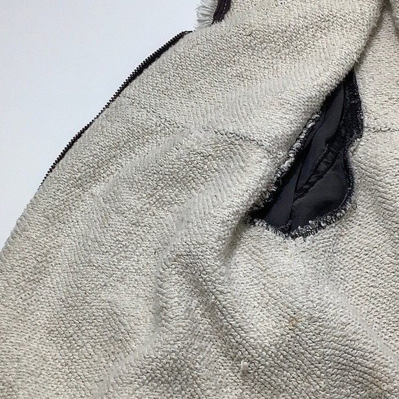 Free People Utility Army zip up hooded distressed lined lightweight jacket SZ S - Picture 14 of 16